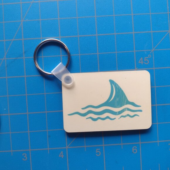 Jaws and Jaws 50th Anniversary themed handmade Koozies and keychain set - Picture 5 of 5